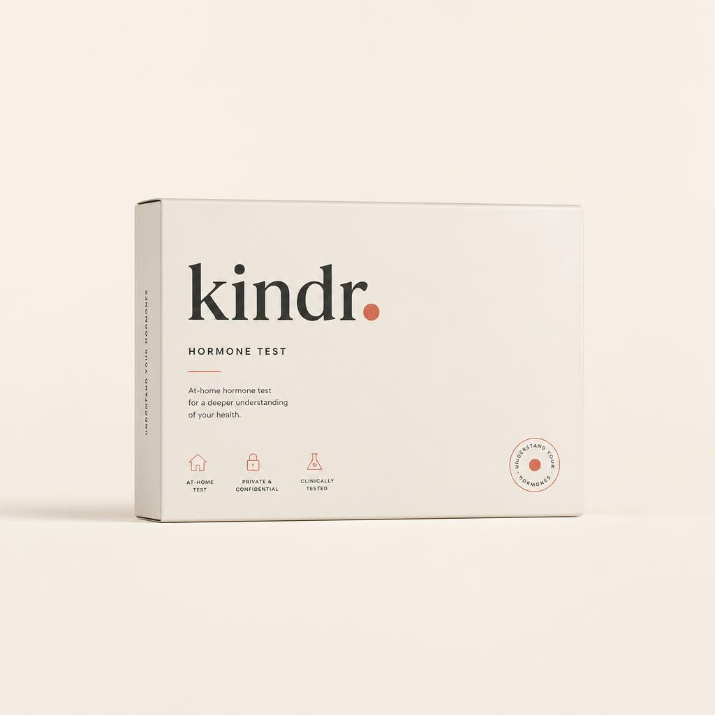 kindr Fertility Hormone Test at-home kit box