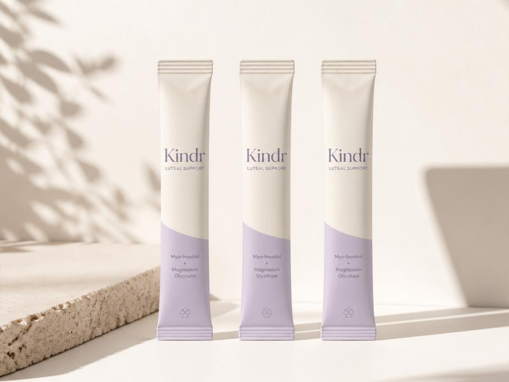 Kindr Luteal Support Packs - 14-day cycle-sync supplement stick packs