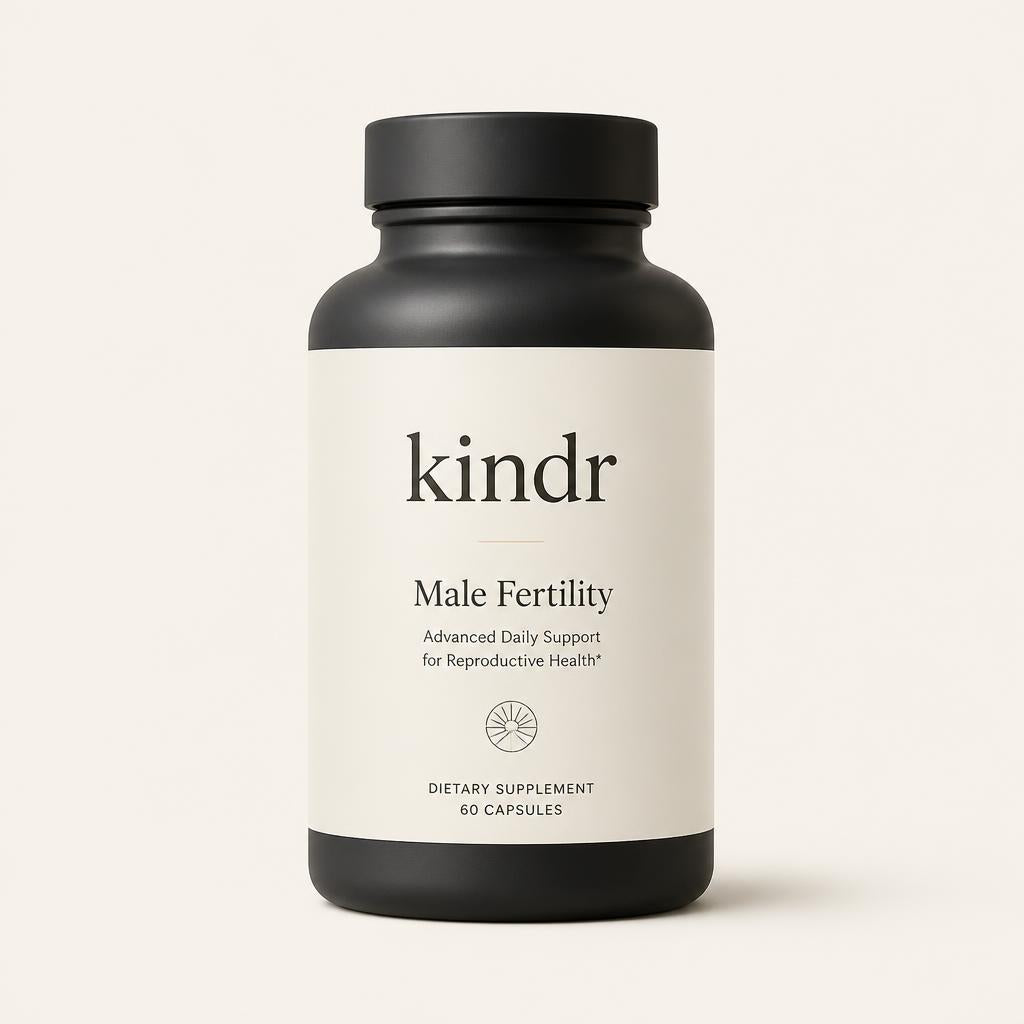 kindr Male Fertility supplement bottle