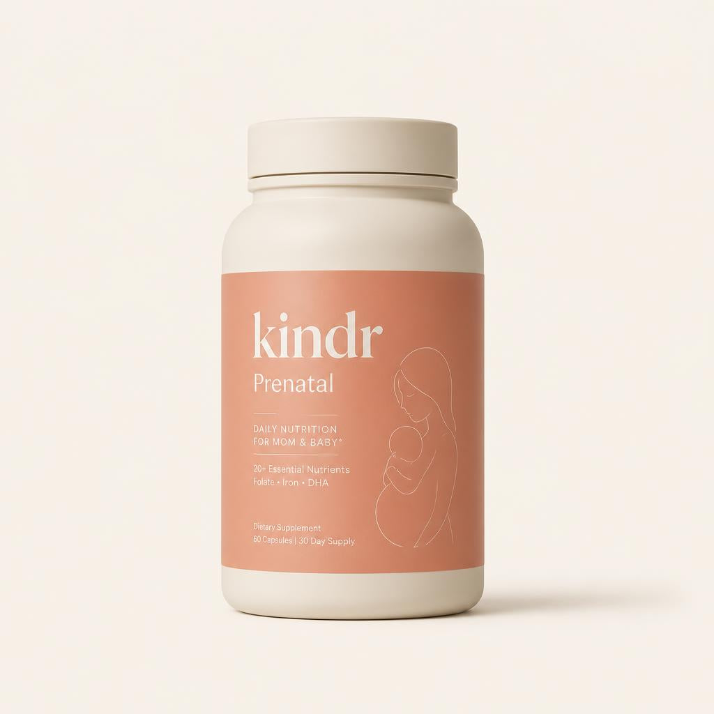 kindr Prenatal Complete supplement bottle